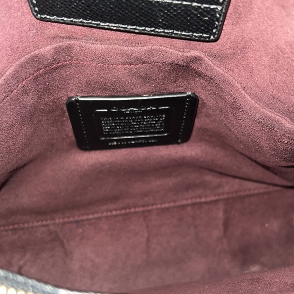 COACH F57527 SMALL MARGOT CARRYALL CROSSGRAIN LEATHER BLACK - Picture 8 of 16